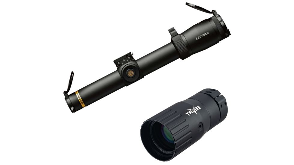 OP Exclusive - Leupold VX-6HD 1-6x24mm Rifle Scope, 30mm, CDS-ZL2 Metric Matte Illum. FireDot 4 Fine, 171553 w/ Trybe Optics Enhancer - Magnification Doubler