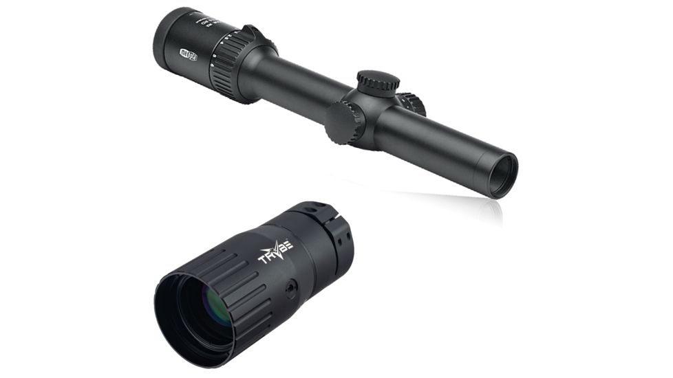Meopta Meostar R2 1-6x24 RD,30mm,Waterproof Rifle Scope,4C Reticle 596430 w/ Trybe Optics Enhancer - Magnification Doubler