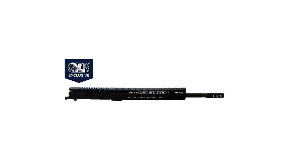 OP Exclusive Moriarti AR-15 Upper Receiver, 300 Blackout, 16in, Pistol, Medium, M-LOK, 1-7 Twist, 5/8x24 Thread, Diamond Cut Free-Float Handguard, Triport Muzzle, Black, MAR-300-16-12-TRI