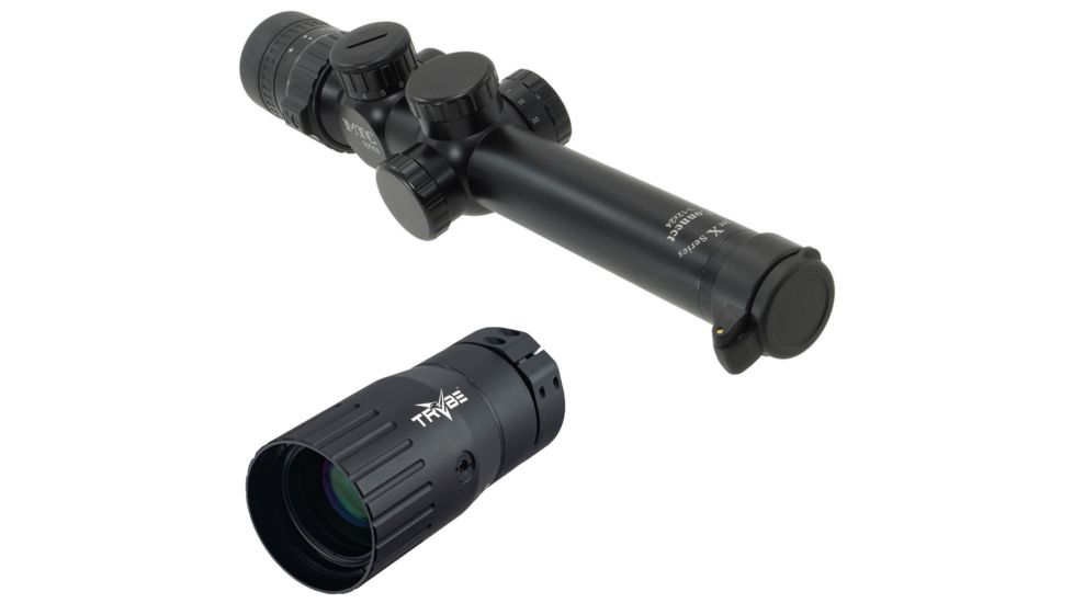 OP Exclusive - MTC Optics Viper Connect SL 3-12x24 Rifle Scope, AMD Reticle, Black, VC31224AMD w/ Trybe Optics Enhancer - Magnification Doubler