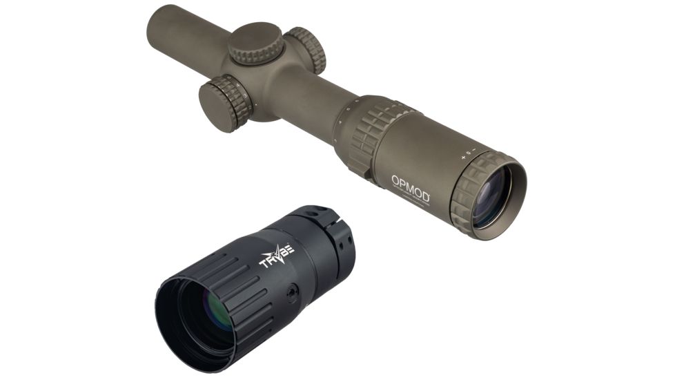 OP Exclusive Vortex OPMOD Strike Eagle Limited Edition Rifle Scope, 1-6x24mm, 30 mm Tube, Second Focal Plane, AR-BDC Reticle, Hard Anodized, Tan, SE-1624-OP-KIT2