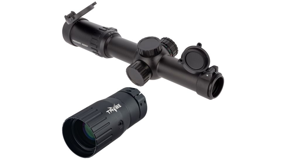 Primary Arms SLx 1-6X24mm Second Focal Plane Rifle Scope Generation III - Illuminated ACSS Predator Hunting Reticle, Black, 1-6X24 mm, PA1-6X24SFP-ACSS-PREDATOR w/ TRYBE Optics Enhancer -