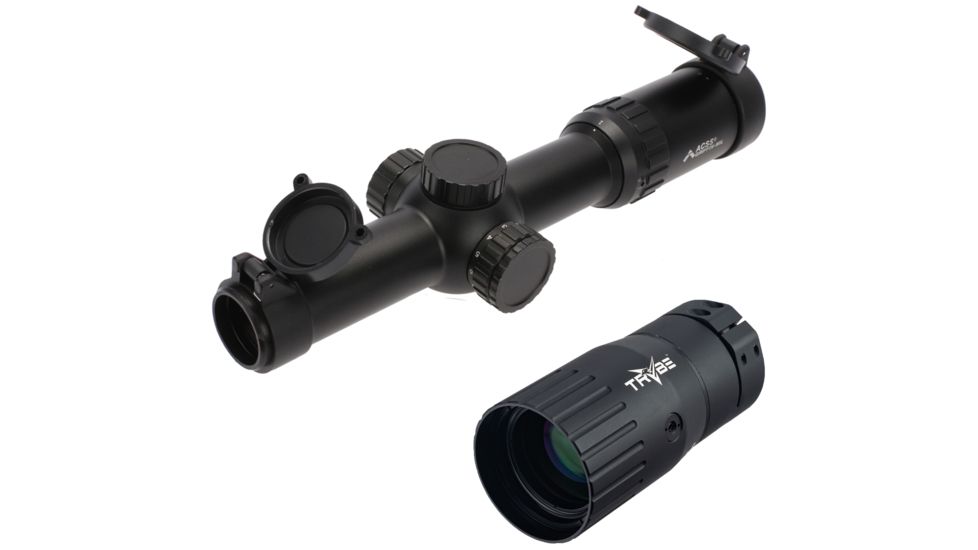 OP Exclusive - Primary Arms SLx 1-8X24mm Second Focal Plane Rifle Scope - Illuminated ACSS Griffin MIL Reticle, Black, 1-8X24 mm, PA1-8X24SFP-ACSS-GRIFFIN-MIL w/ TRYBE Optics Enhancer - Magnification Dou
