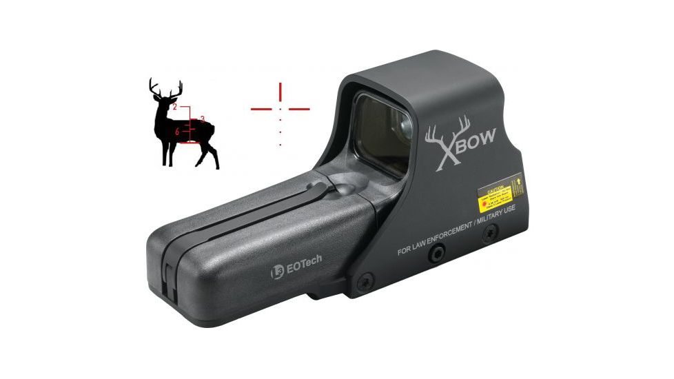Open Box, Dealer Demo, EOTech Xbow Crossbow Red Dot Sight w/ Range Assist, Crossbow Pattern Reticle, Black 512.XBOW
