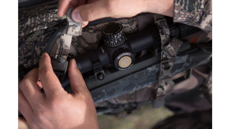 NightForce ATACR, 4, 16x50mm, Zerostop Rifle Scope, .250 MOA, DigIllum, PTL, MOAR, C544
