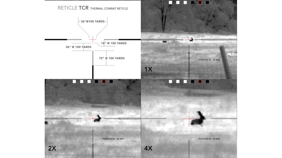 Open Box, Dealer Demo, Trijicon Electro Optics IR HUNTER MK2 2.5 Optical/20x Digital 35mm Thermal Rifle Scope, Black IRMK2-35