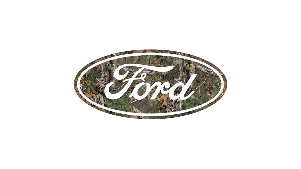 Open Road Brands Die Cut Emb Tin Sign Ford Camo Logo