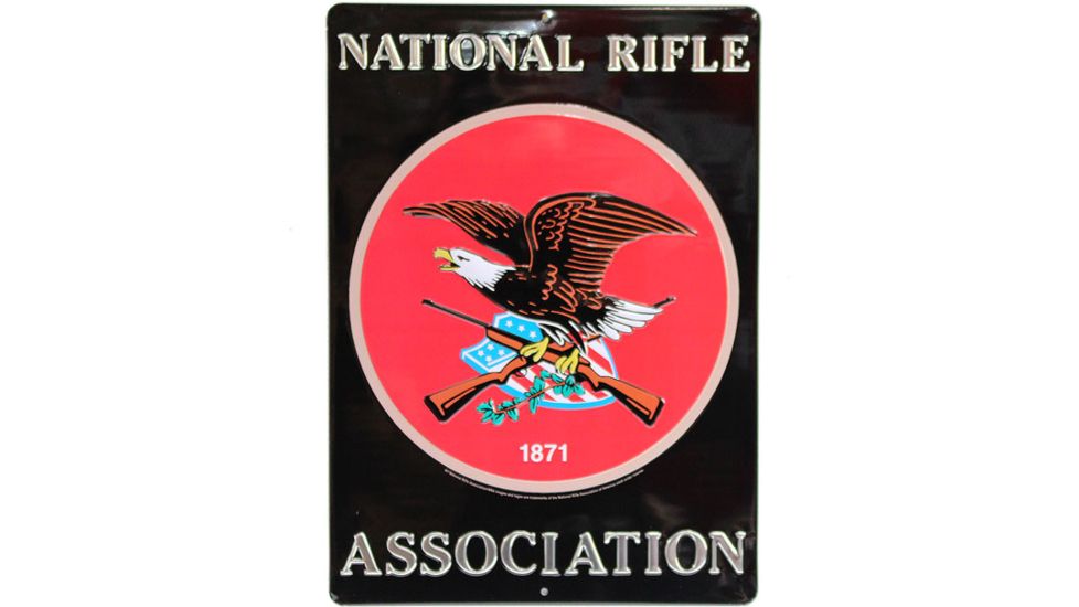 Open Road Brands Die Cut Emb Tin Sign W/knockout Nra 10x14