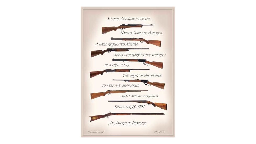 Open Road Brands Emb Tin Sign Second Ammendment Nra 13''x18''