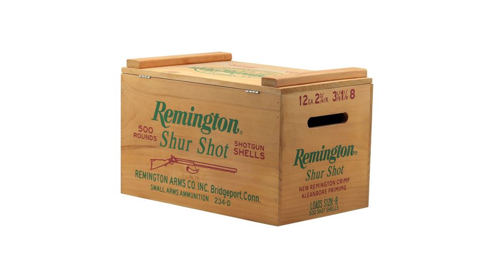 Open Road Brands Remington Shur Shot Wood Ammo Box