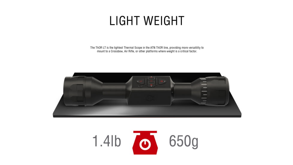 ATN OPMOD Exclusive Thor LT 320 Thermal Imaging Rifle Scope, 4-8x35mm, Black, TIWSTLT335O