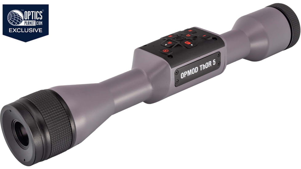 ATN OPMOD ThOR 5 2-16x Smart HD Thermal Rifle Scope, 640x480 Resolution, 12 Micron, w/ High Quality Quick Detach Mount, Wolf Grey, TIWST5625OPWG