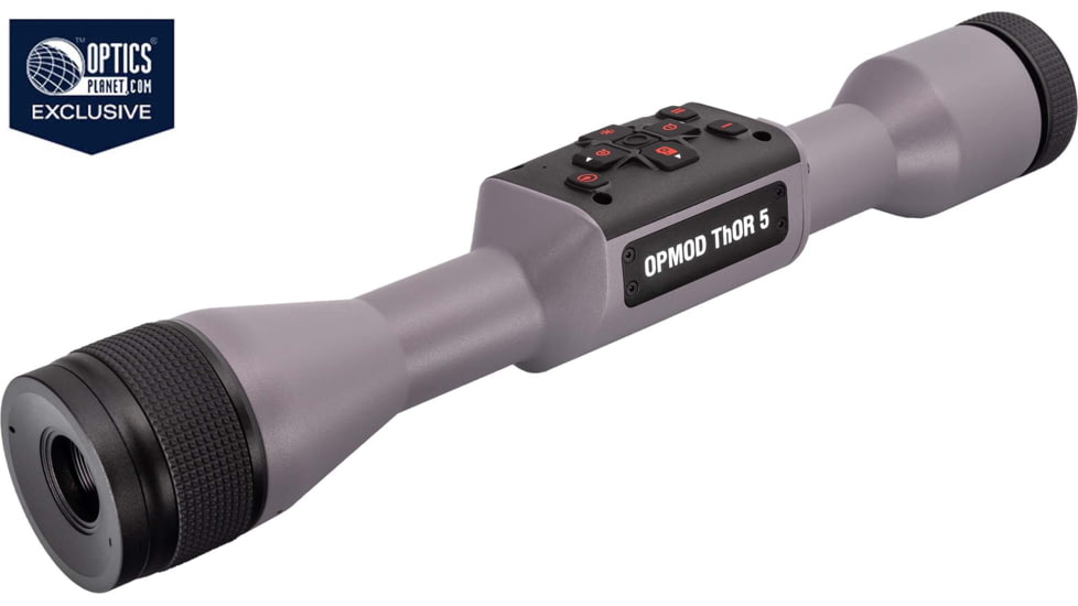 ATN OPMOD ThOR 5 4-16x Smart HD Thermal Rifle Scope, 320x240 Resolution, 12 Micron, w/ High Quality Quick Detach Mount, Wolf Grey, TIWST5325OPWG