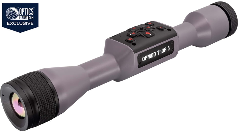 ATN OPMOD ThOR 5 5-20x Smart HD Thermal Rifle Scope, 320x240 Resolution, 12 Micron, w/ High Quality Quick Detach Mount, Wolf Grey, TIWST5335OPWG