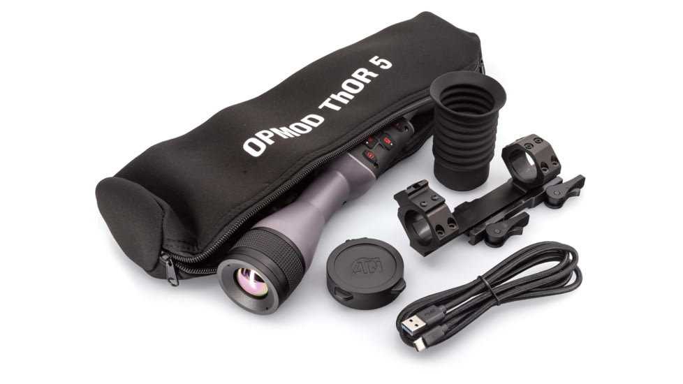 ATN OPMOD ThOR 5 5-20x Smart HD Thermal Rifle Scope, 320x240 Resolution, 12 Micron, w/ High Quality Quick Detach Mount, Wolf Grey, TIWST5335OPWG