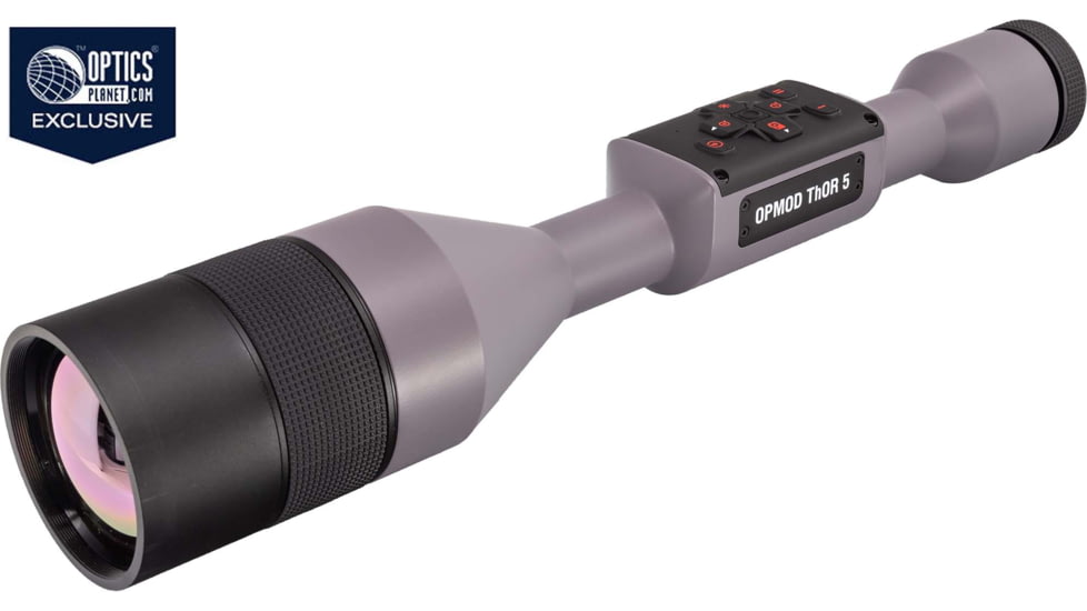 ATN OPMOD ThOR 5 5-40x Smart HD Thermal Rifle Scope, 640x480 Resolution, 12 Micron, w/ High Quality Quick Detach Mount, Wolf Grey, TIWST5675OPWG