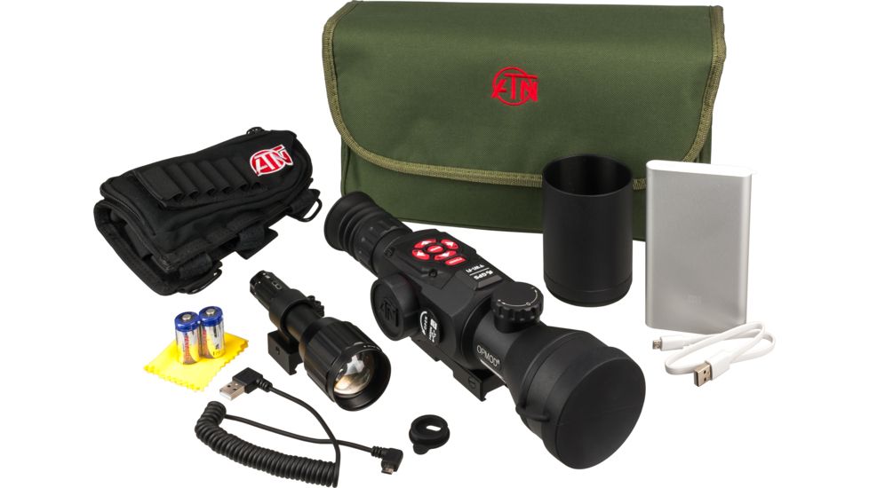 OPMOD ATN X-Sight-II 5-20x Smart Day/Night Rifle Scope w/Battery Pack, Black, DGWSXS520OP