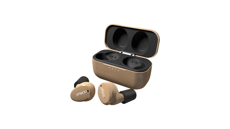 OPMOD ISOtunes Sport CALIBER True Wireless Tactical Earbuds With Bluetooth, 25 NRR, FDE, Universal