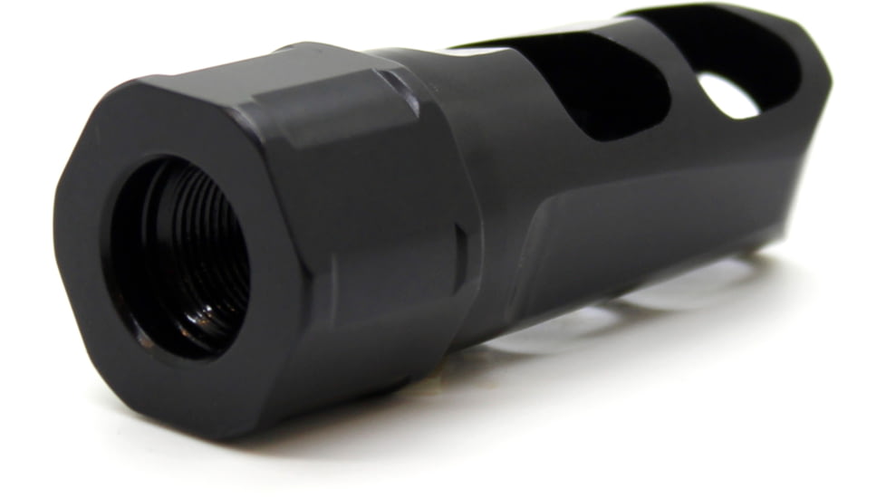 OPMOD Kaw Valley OPMOD Self Timing Muzzle Brake, Black, 1/2x28, KVP-OPMOD-STMB01