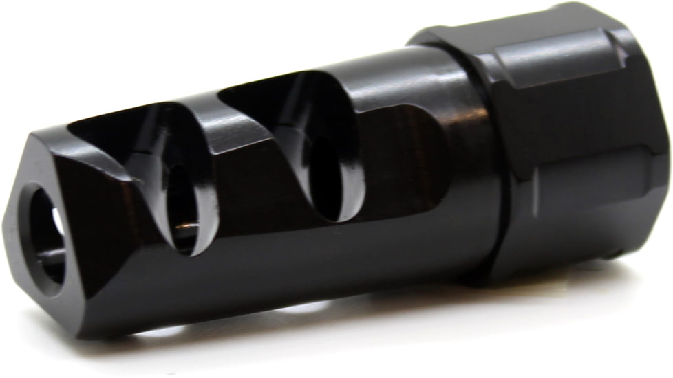 OPMOD Kaw Valley OPMOD Self Timing Muzzle Brake, Black, 1/2x28, KVP-OPMOD-STMB01