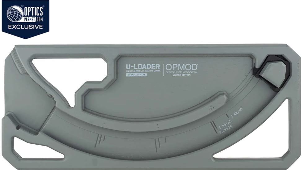 OPMOD OP Exclusive U-Loader AR15/AK Magazine Speed Loader, Gray, L15GR