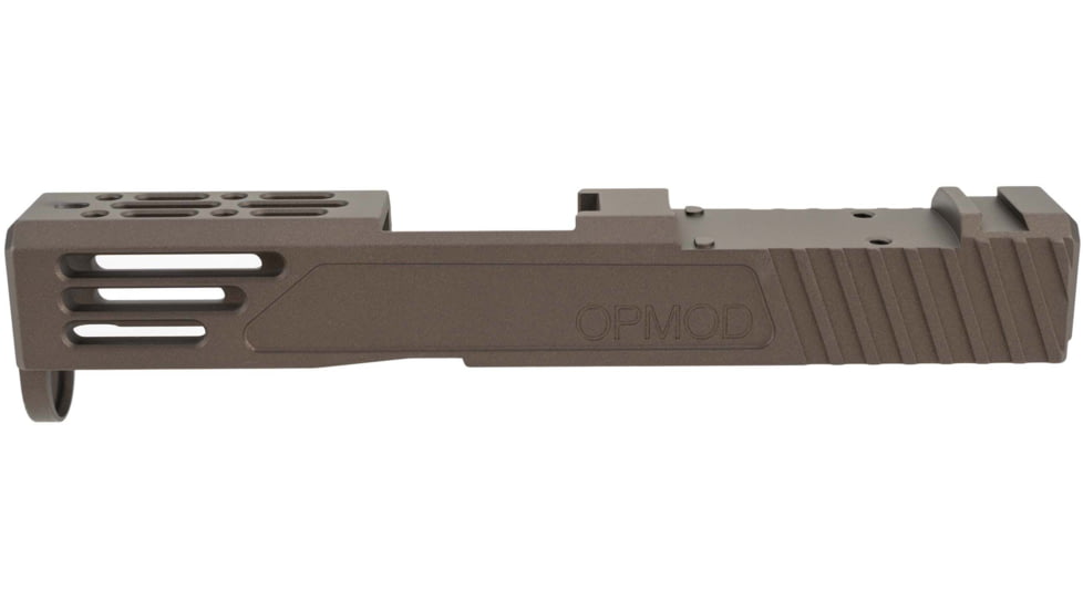 Zaffiri OPMOD Z51M Glock 43/43X Pistol Slide w/RMSc Cut, Dark Burnt Bronze, Zaffiri OPMOD.43.DBB