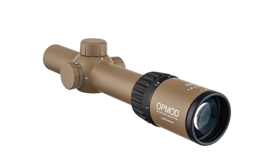 OPMOD Steiner P4Xi 1-4x24mm Tactical Illuminated Rifle Scope, 30mm, SFP, P3TR, FDE, 5203