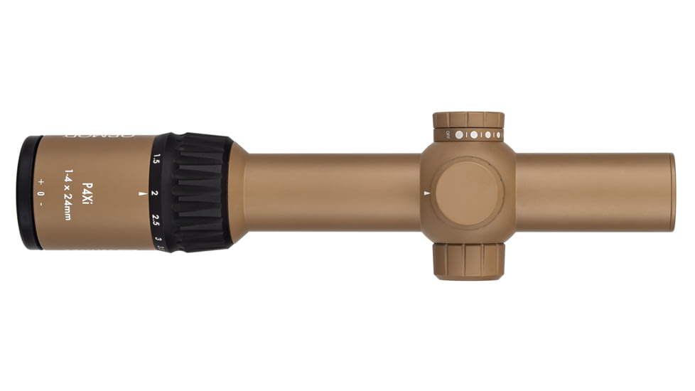 OPMOD Steiner P4Xi 1-4x24mm Tactical Illuminated Rifle Scope, 30mm, SFP, P3TR, FDE, 5203