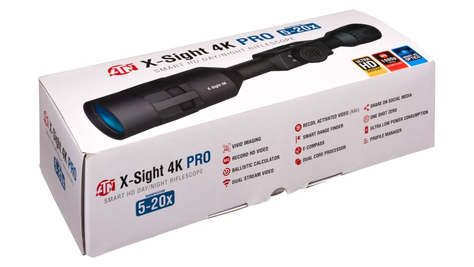 OPMOD X-Sight 4K Pro 5-20x Smart Ultra HD Day/Night Hunting Rifle Scope,Black, DGWSXS5204KPO
