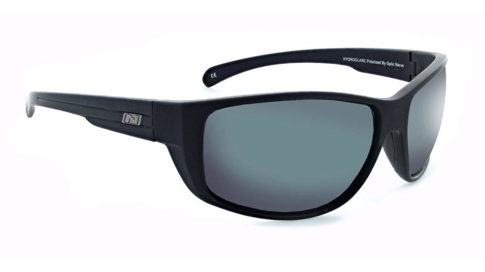 Optic Nerve Old Salt Sunglasses, Matte Black Frame, Polarized Smoke Lens 82005