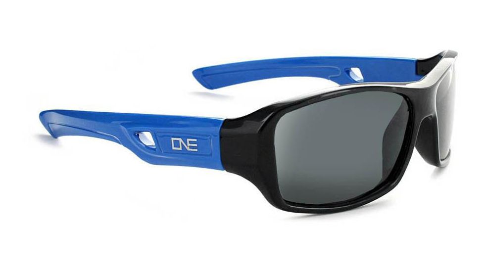 Optic Nerve Whippersnapper Sunglasses - Kids, Shiny Black with Blue, 17035