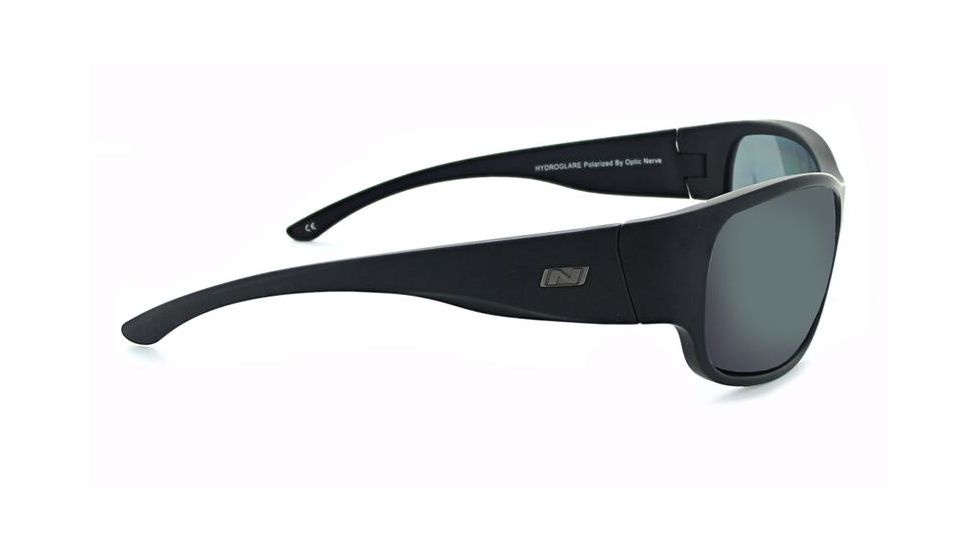 Optic Nerve Remora Sunglasses, Matte Black Frame, Polarized Smoke Lens Lens 82009