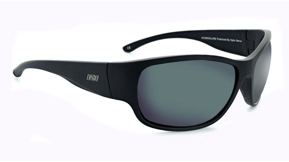 Optic Nerve Remora Sunglasses, Matte Black Frame, Polarized Smoke Lens Lens 82009