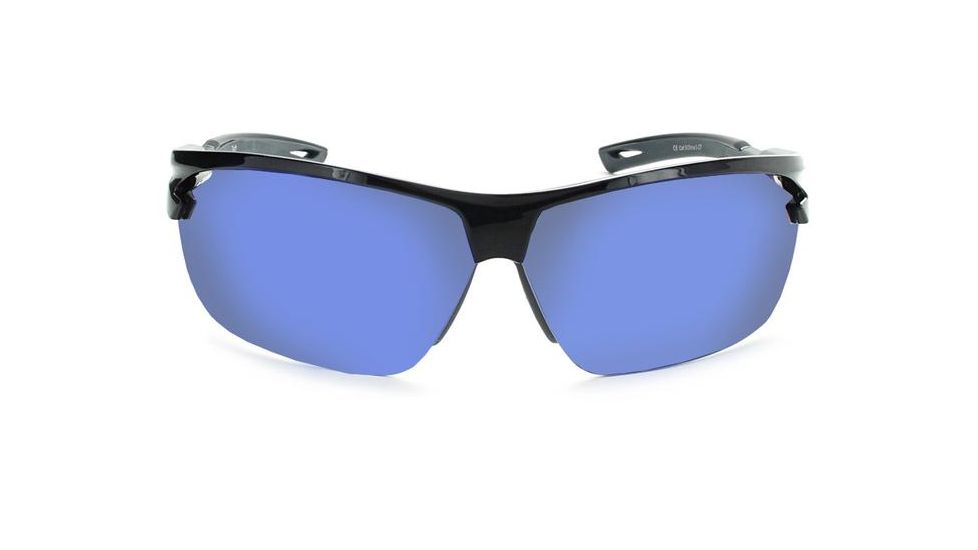 Optic Nerve Tach Sunglasses, Shiny black w/Grey, 21804
