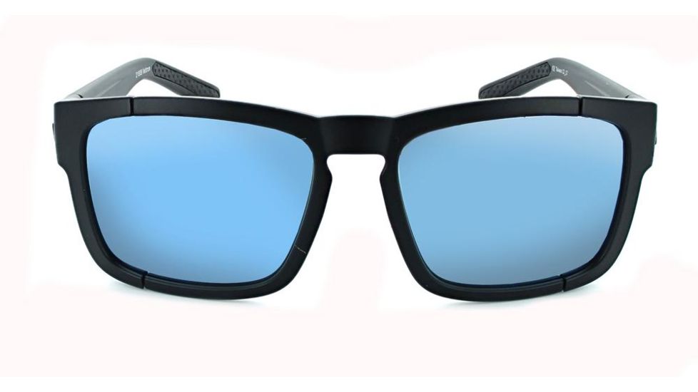 Optic Nerve Vettron Sunglasses, Matte Black Frame, Lens 2 Sets- Smoke w/Ice Blue Mirror, Copper 21808