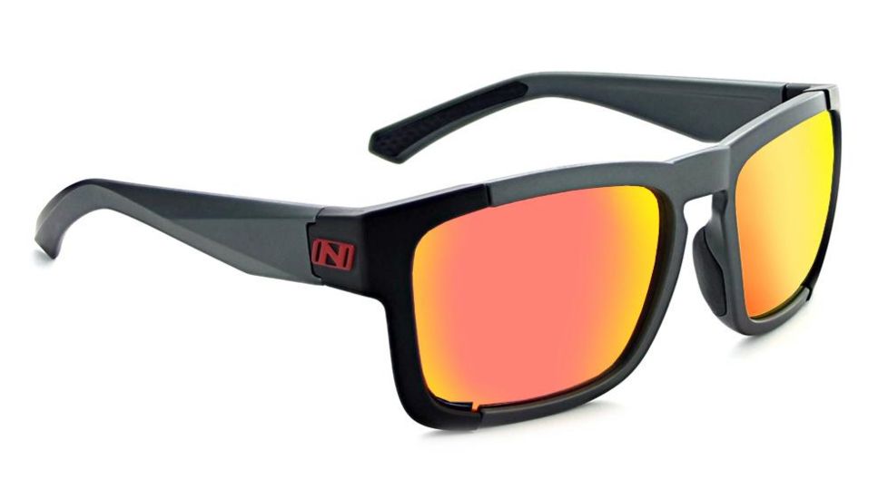 Optic Nerve Vettron Sunglasses, Matte Carbon w/Matte Black Frame, Lens 2 Sets- Smoke with Red Mirror, Copper 21809