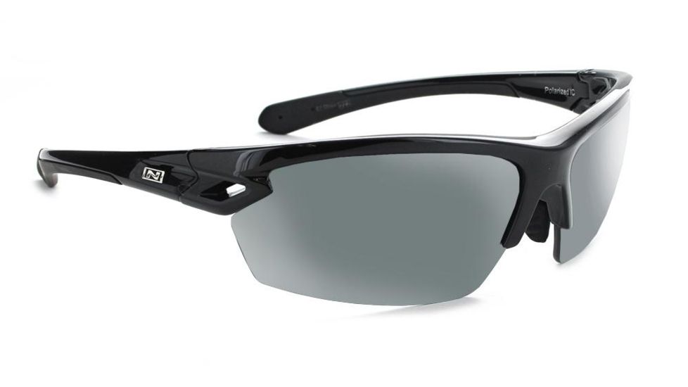 Optic Nerve Voodoo Polarized Sunglasses, Shiny Black Frame, Lens 2 Sets- Polarized Smoke w/Silver Flash, Copper 21820