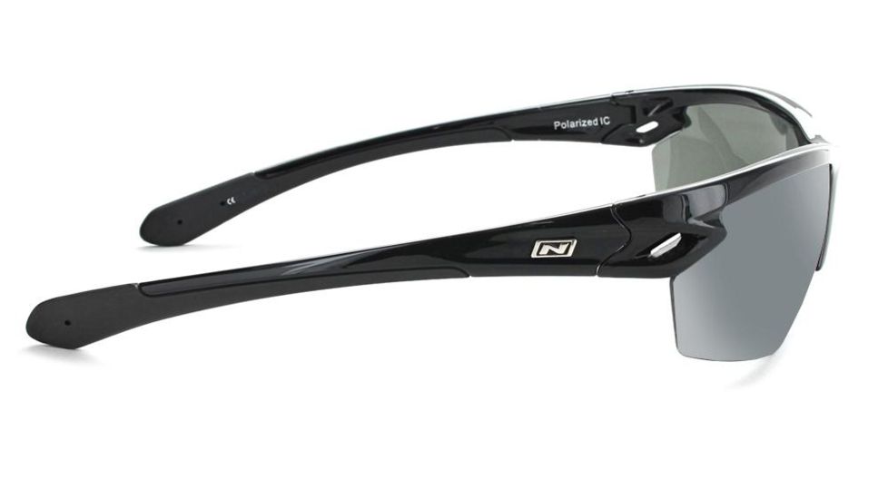 Optic Nerve Voodoo Sunglasses, Shiny Black Frame, Lens 2 Sets- Grey w/Silver Flash, Copper 21815