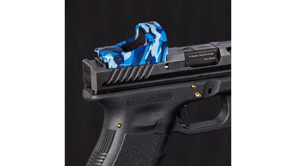 OpticGard Burris Fastfire 3 Red Dot Sight Cover, Navy Blue Camo, One Size, OGBFF3DEG86