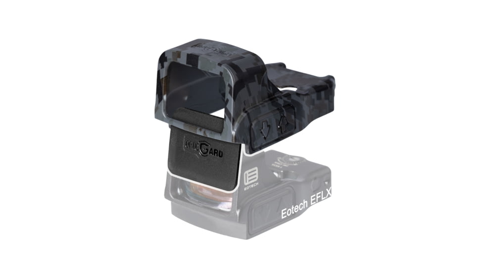 OpticGard Eotech Eflx Red Dot Sight Cover, Gunmetal Gray Camo, One Size, OGEEFLXDEG85