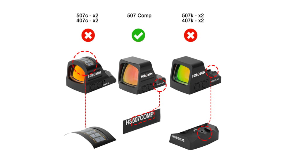 OpticGard Scope Cover for Holosun 507 COMP, Black , OGH507COMP02