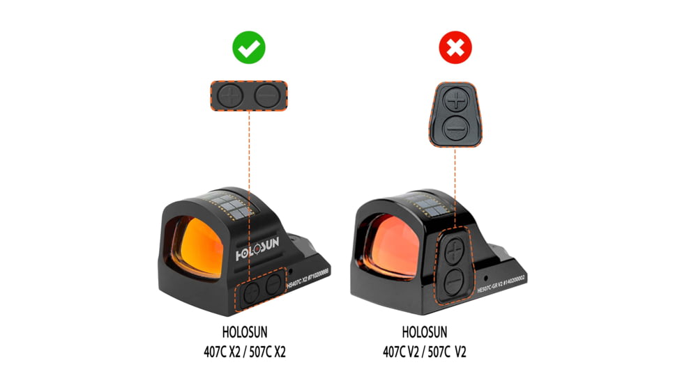 OpticGard Scope Cover for Holosun 507C-X2/407C-X2, Black, OGH507C02
