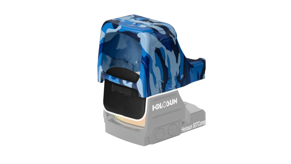 OpticGard Holosun 507Comp Red Dot Sight Cover, Navy Blue Camo, One Size, OGH507COMPDEG86