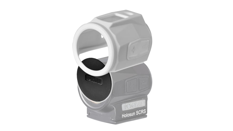 OpticGard Holosun SCRS Red Dot Sight Cover, White, One Size, OGHSCRS01