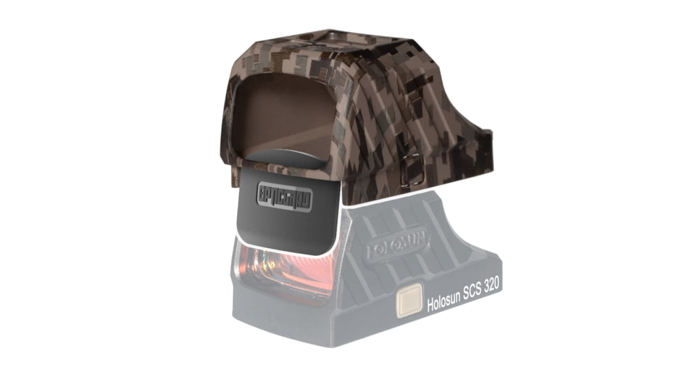OpticGard Holosun SCS 320 Red Dot Sight Cover, FDE Camo, One Size, OGHSCS320DEG83