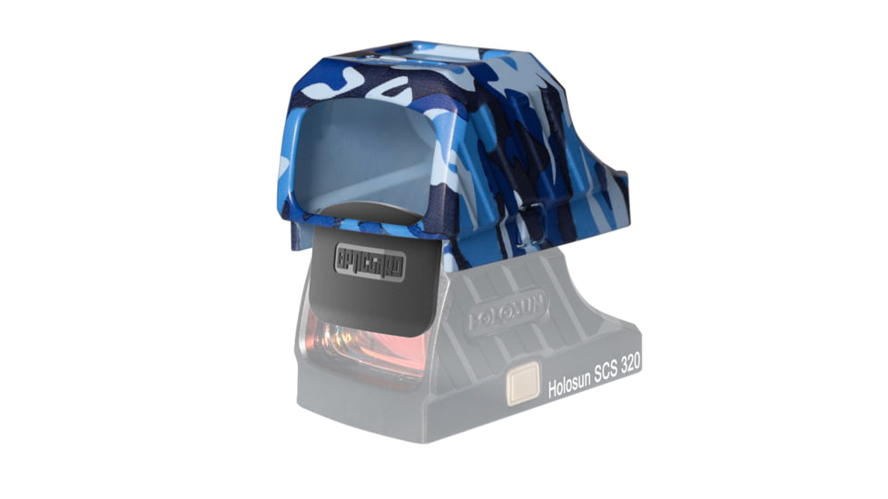 OpticGard Holosun SCS 320 Red Dot Sight Cover, Navy Blue Camo, One Size, OGHSCS320DEG86