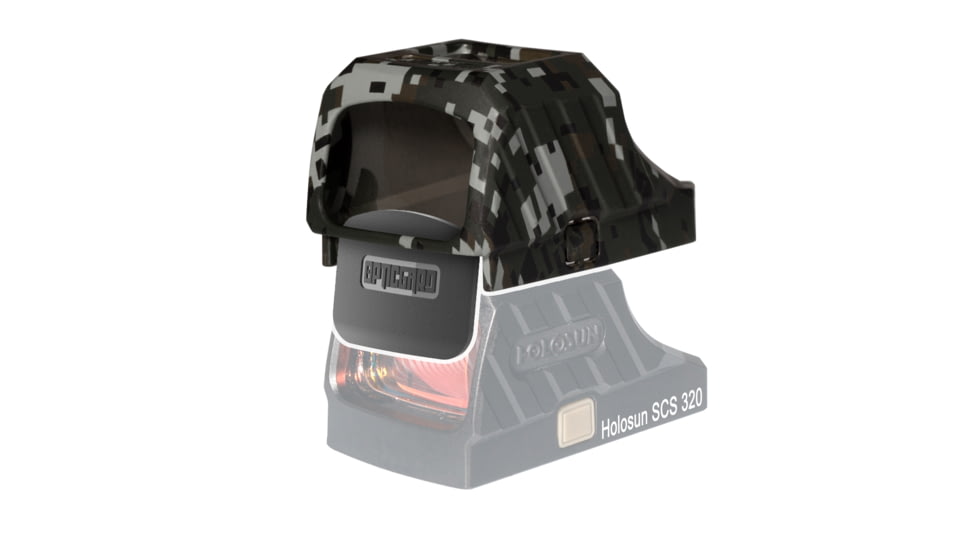 OpticGard Holosun SCS 320 Red Dot Sight Cover, OD Green Camo, One Size, OGHSCS320DEG84