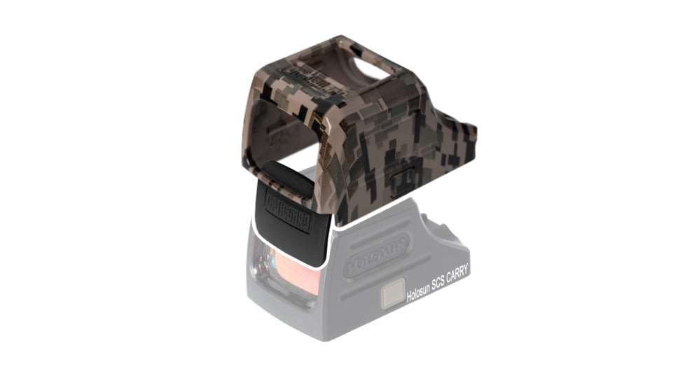 OpticGard Holosun SCS Carry Red Dot Sight Cover, FDE Camo, One Size, OGHSCSCARRYDEG83