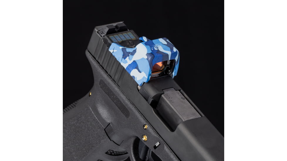 OpticGard Holosun SCS MOS Red Dot Sight Cover, Navy Blue Camo, One Size, OGHSCSMOSDEG86