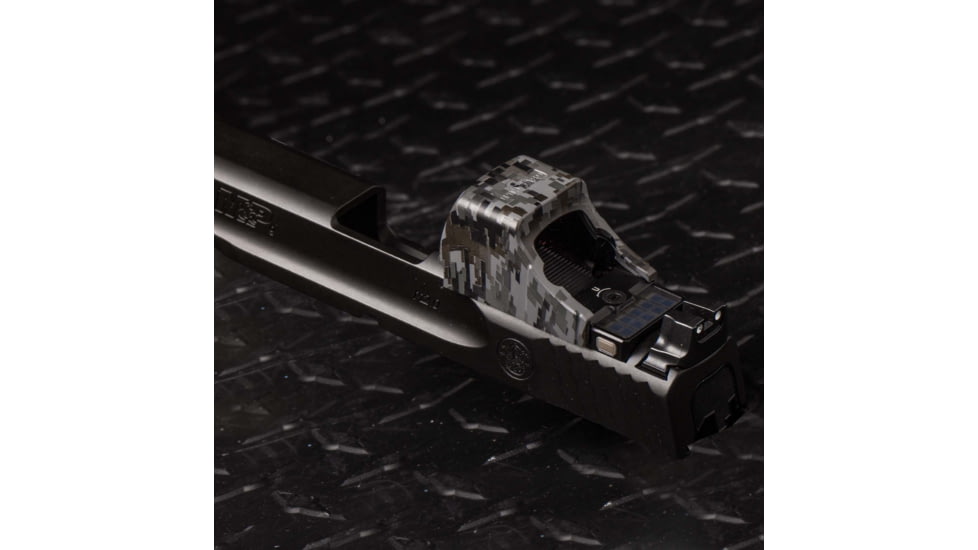 OpticGard Scope Cover For Holosun SCS MP2, Gunmetal Gray Camo, OGHSCSMP2DEG85